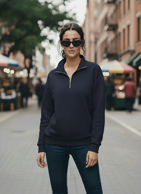 MACK JONNEY Full Sleeve Solid Women Sweatshirt