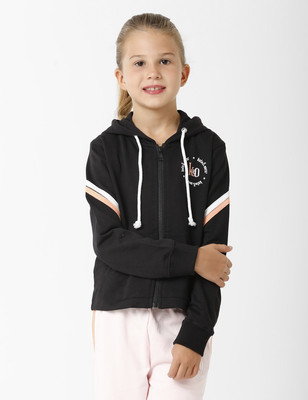 Kate & Oscar Full Sleeve Color Block Girls Sweatshirt