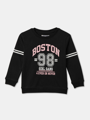 R&B Full Sleeve Printed Girls Sweatshirt