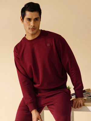 Modern Crew Full Sleeve Solid Men Sweatshirt