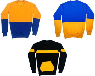 AE Trends Full Sleeve Color Block Boys Sweatshirt