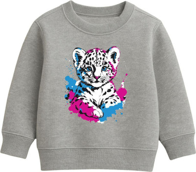SEAMROGS Full Sleeve Self Design Boys & Girls Sweatshirt