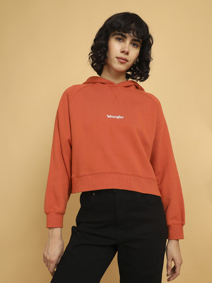 Wrangler Full Sleeve Solid Women Sweatshirt
