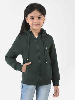 CRIMSOUNE CLUB Full Sleeve Solid Girls Sweatshirt