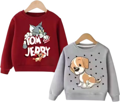 TWOLOVER Full Sleeve Printed Boys & Girls Sweatshirt