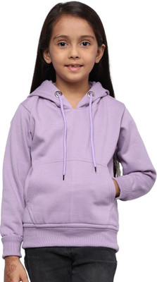 ADBUCKS Full Sleeve Solid Girls Sweatshirt