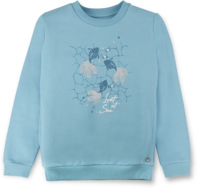 GINI & JONY Full Sleeve Graphic Print Baby Girls Sweatshirt