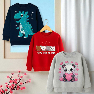 psv fashion Full Sleeve Printed Boys & Girls Sweatshirt