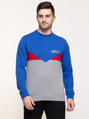 Club York Full Sleeve Color Block Men Sweatshirt