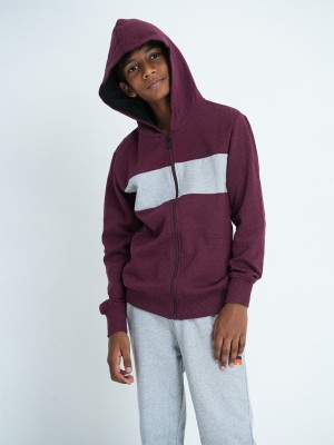 Mackly Full Sleeve Color Block Boys Sweatshirt