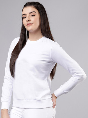 Bokaro Full Sleeve Solid Women Sweatshirt