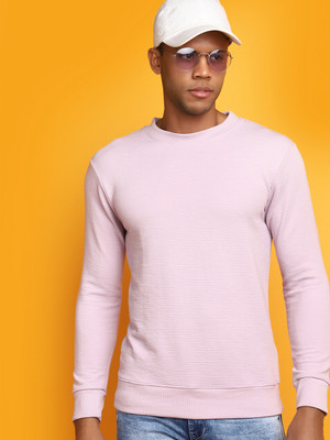 V-MART Full Sleeve Solid Men Sweatshirt