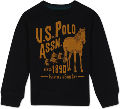 U.S. POLO ASSN. Full Sleeve Printed Boys Sweatshirt