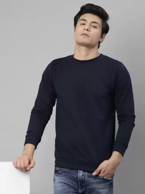 RIGO Full Sleeve Solid Men Sweatshirt