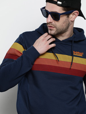The Indian Garage Co. Full Sleeve Striped Men Sweatshirt