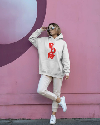 AZUREM Full Sleeve Embellished, Geometric Print Women Sweatshirt