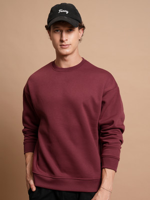 HIGHLANDER Full Sleeve Solid Men Sweatshirt
