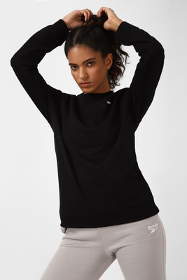 REEBOK Full Sleeve Solid Women Sweatshirt