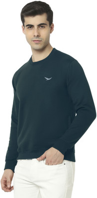 Hiflyers Full Sleeve Solid Men Sweatshirt
