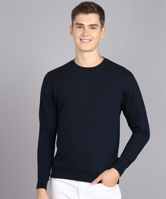 Alan Jones Full Sleeve Solid Men Sweatshirt