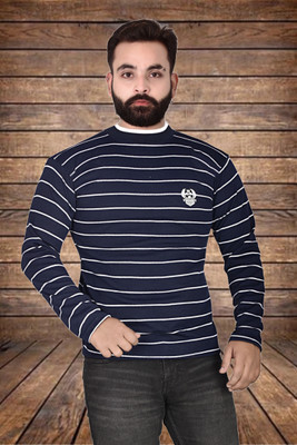 ROYALS ICEBERG Full Sleeve Striped Men Sweatshirt