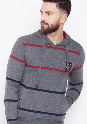 Austin Wood Full Sleeve Striped Men Sweatshirt