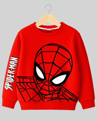 MARVEL BY MISS & CHIEF Full Sleeve Printed Boys Sweatshirt