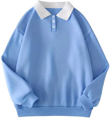 Faisalgarments Full Sleeve Solid Women Sweatshirt