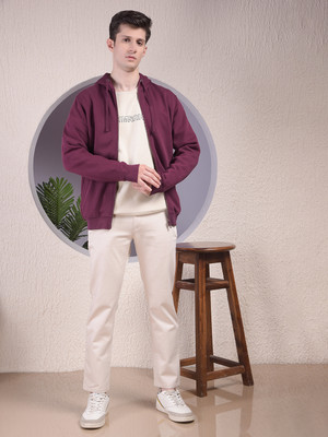 CRIMSOUNE CLUB Full Sleeve Solid Men Sweatshirt