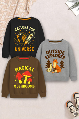 Trampoline Full Sleeve Graphic Print Baby Boys & Baby Girls Sweatshirt