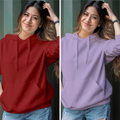 HouseOfCommon Full Sleeve Solid Women Sweatshirt