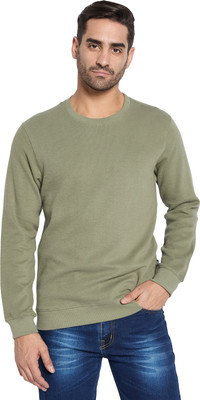Octave Full Sleeve Solid Men Sweatshirt