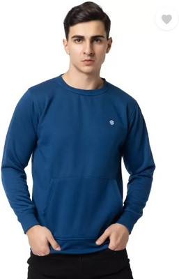 SCUBA Full Sleeve Solid Men Sweatshirt