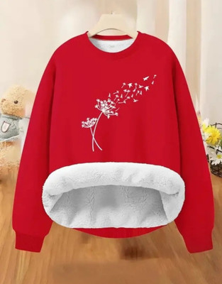 Povaxpo Full Sleeve Printed Women Sweatshirt