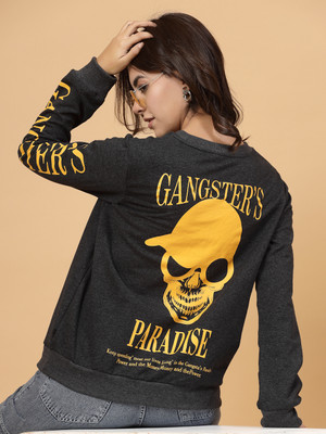 RIGO Full Sleeve Printed Women Sweatshirt