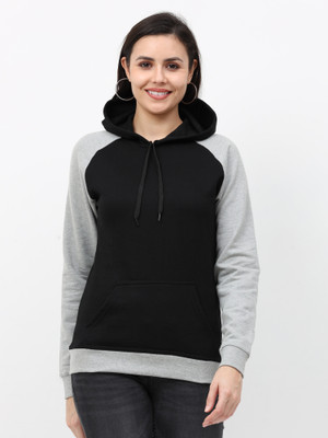 Fleximaa Full Sleeve Color Block Women Sweatshirt