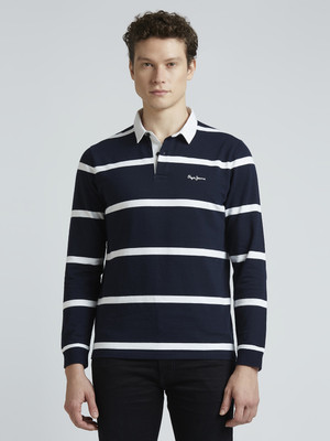 Pepe Jeans Full Sleeve Striped Men Sweatshirt