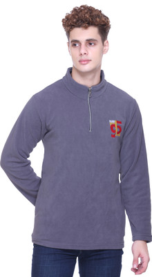 First Sleep Full Sleeve Solid Men Sweatshirt