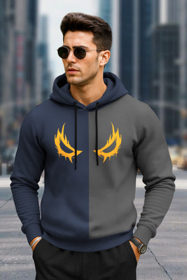 KELONBRO Full Sleeve Color Block Men Sweatshirt