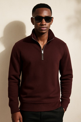ParcelYard Full Sleeve Solid Men Sweatshirt