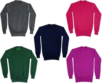 AE Trends Full Sleeve Solid Boys Sweatshirt