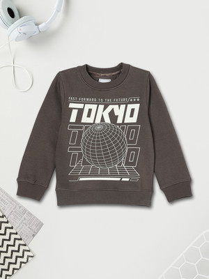 MAX Full Sleeve Printed Boys Sweatshirt