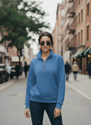 MACK JONNEY Full Sleeve Solid Women Sweatshirt