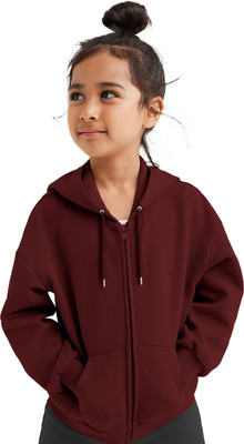 FUNKY MONKEY Full Sleeve Solid Girls Sweatshirt