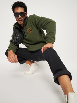 Club York Full Sleeve Solid Men Sweatshirt