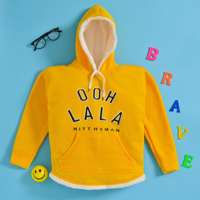 N C FASHION Full Sleeve Solid Boys & Girls Sweatshirt