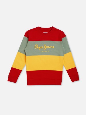 Pepe Jeans Full Sleeve Striped Boys Sweatshirt