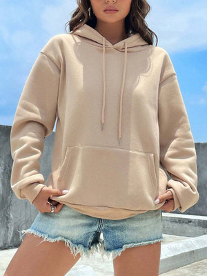 PERFETTE WOLLO Full Sleeve Solid Women Sweatshirt