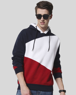 HouseOfCommon Full Sleeve Color Block Men Sweatshirt