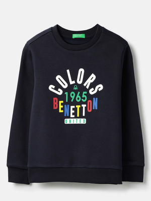 United Colors of Benetton Full Sleeve Printed Baby Boys Sweatshirt